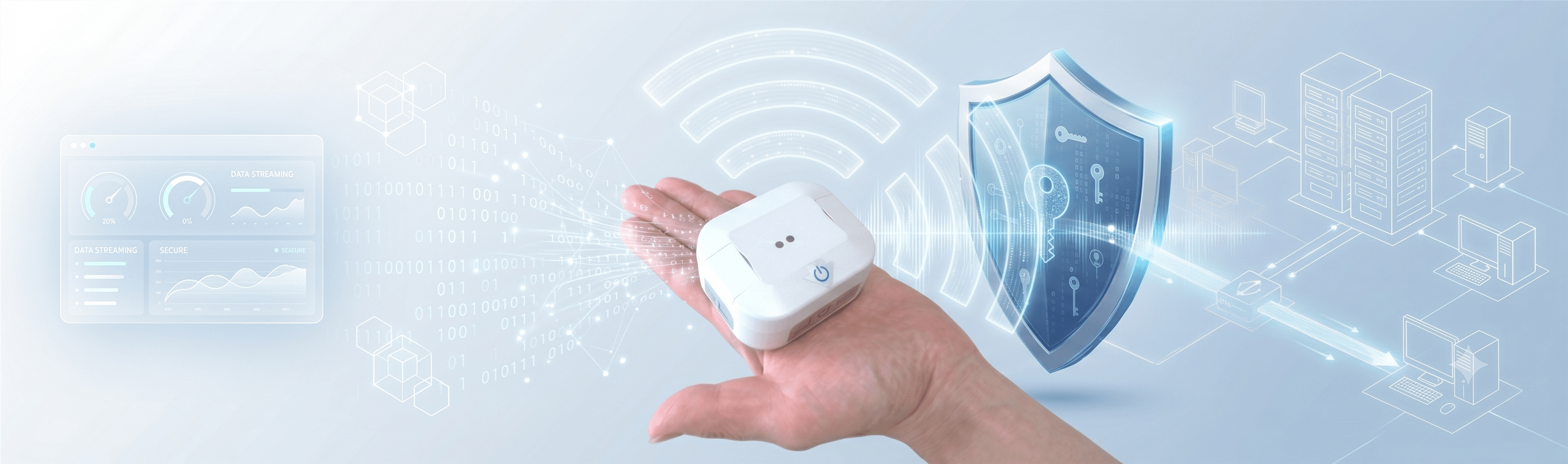 Image of conanair wireless vibration meter with secure Wi-Fi network communication and robust security features