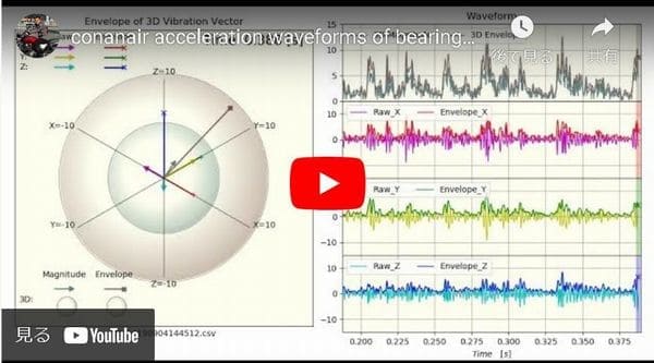 Raw Acceleration Waveforms (of bearing N204 in case of outer ring damage)